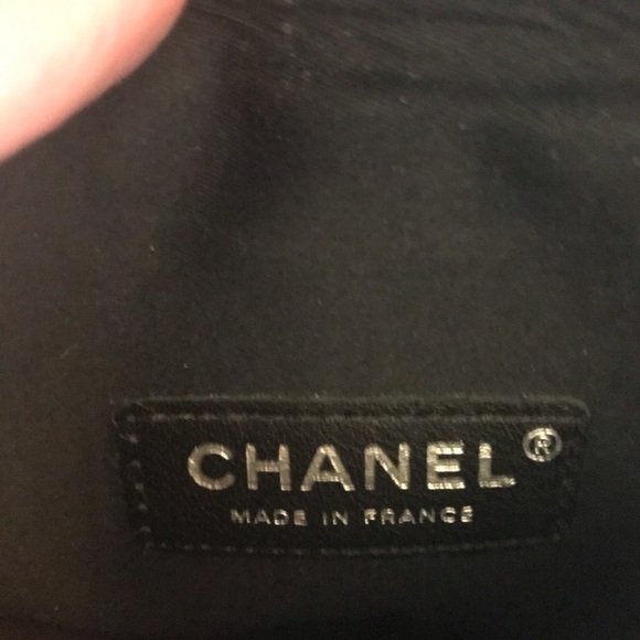 AUTHENTIC CHANEL Mineral Nights Clutch Gold Black Lambskin Wristlet Circa 2012 - Picture 12 of 15